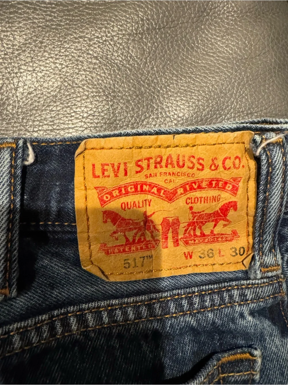 Levi's Men's Dark Blue Slim 517 Jeans 36/30